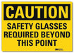 Caution Sign 5inx7in Reflective Sheeting