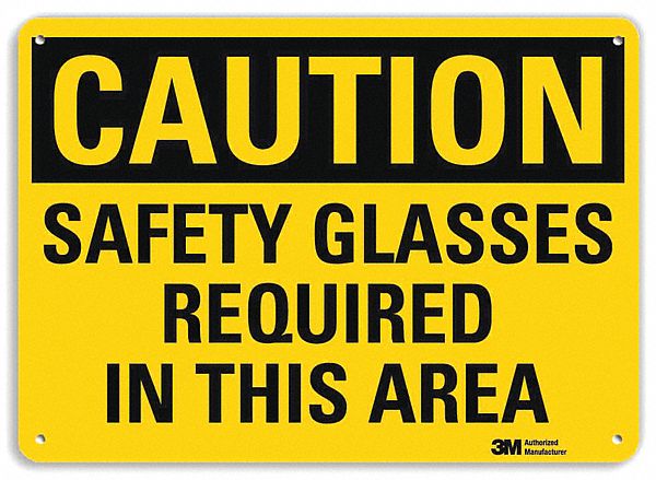 Caution Sign 10 in x 14 in Aluminum