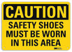Caution Sign 10 in x 14 in Aluminum