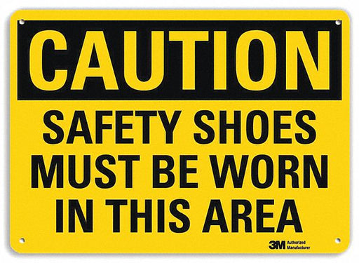 Safety Sign 7 in x 10 in Aluminum