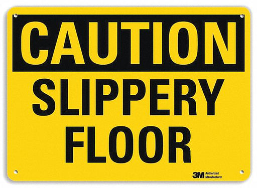 Caution Sign 10 inx14 in Plastic
