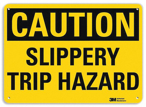 Caution Sign 10 inx14 in Plastic