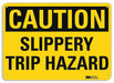 Caution Sign 7 in x 10 in Aluminum