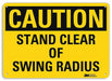 Caution Sign 10 in x 14 in Aluminum