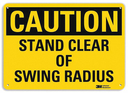 Caution Sign 10 in x 14 in Aluminum