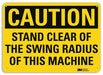 Caution Sign 10 in x 14 in Plastic