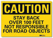 Rflctv Traffic Safety Label 5x7in Plastc