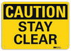 Caution Sign 10 in x 14 in Plastic