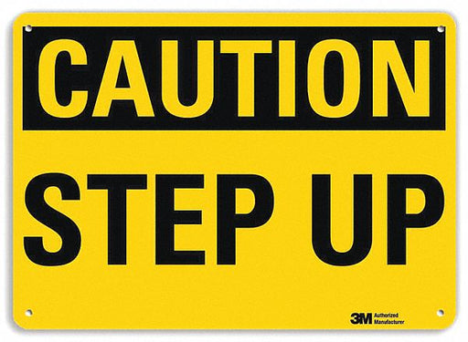 Caution Sign 10 in x 14 in Plastic