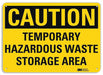Caution Sign 10 in x 14 in Plastic