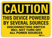 Caution Sign 10 in x 14 in Aluminum