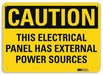 Caution Sign 10 in x 14 in Aluminum