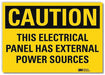 Caution Sign 5inx7in Reflective Sheeting