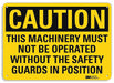Safety Sign 10 in x 14 in Aluminum
