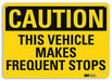 Rflctv Traffic Safety Sign 7x10in Plastc
