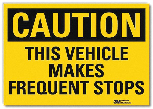 Rflctv Traffic Safety Label 7x10in Plstc
