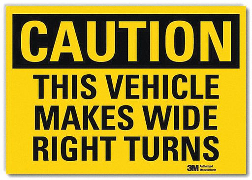 Rflctv Traffic Safety Label 5x7in Plastc