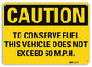 Caution Sign 7 in x 10 in Aluminum