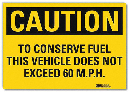 Rflct Traffic Safety Lbl 5x7in Plastic