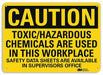Caution Sign 7 in x 10 in Aluminum