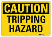 Caution Sign 10 inx14 in Plastic
