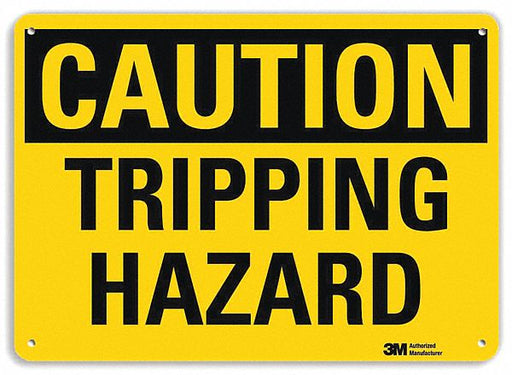 Caution Sign 10 inx14 in Plastic