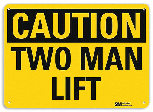 Caution Sign 10 inx14 in Plastic