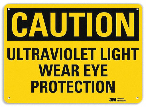 Caution Sign 10 in x 14 in Plastic