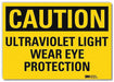 Caution Sign 5inx7in Reflective Sheeting