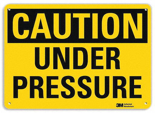 Caution Sign 10 inx14 in Plastic