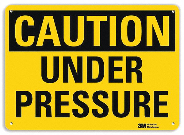 Caution Sign 10 inx14 in Plastic