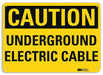 Caution Sign 10 in x 14 in Plastic