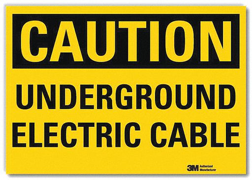 Caution Sign 7 in x 10 in Rflct Sheeting