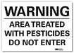 Warning Sign 10in x 14in Rflct Sheeting