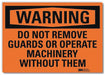 Warning Sign 10in x 14in Rflct Sheeting