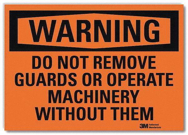Warning Sign 10in x 14in Rflct Sheeting