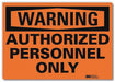 Warning Sign 10in x 14in Rflct Sheeting