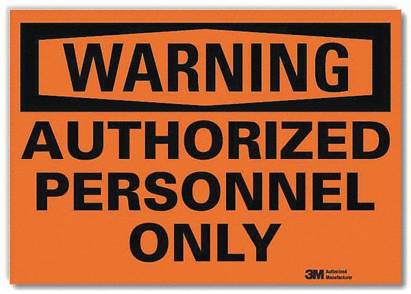 Warning Sign 5inx7in Reflective Sheeting