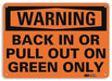 Warning Sign 7 inx10 in Plastic
