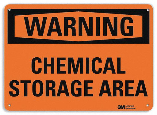 Warning Sign 7 in x 10 in Plastic