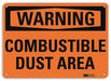 Warning Sign 10 inx14 in Plastic