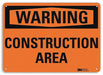 Warning Sign 7 in x 10 in Plastic