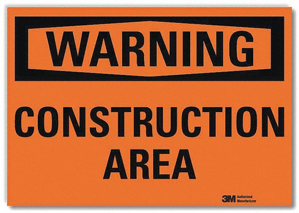 Warning Sign 10x14in Reflective Sheeting