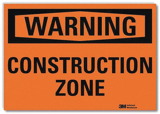 Warning Sign 10x14in Reflective Sheeting