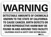 Warning Sign 10 inx14 in Plastic