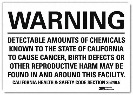 Warning Sign 10in x 14in Rflct Sheeting
