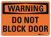 Warning Sign 7 in x 10 in Aluminum