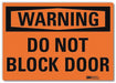 Warning Sign 7x10in Reflective Sheeting