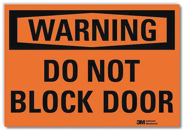 Warning Sign 10x14in Reflective Sheeting