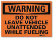 Warning Sign 5 in x 7 in Rflct Sheeting
